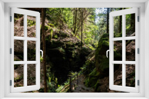 Fototapeta Naklejka Na Ścianę Okno 3D - Elbsandsteingebirge