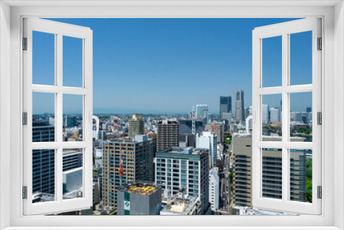 Fototapeta Naklejka Na Ścianę Okno 3D - 横浜マリンタワーからの眺望