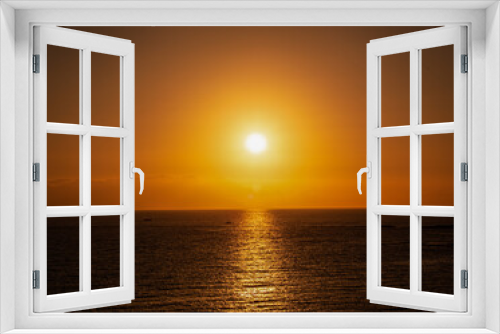 Fototapeta Naklejka Na Ścianę Okno 3D - Sunset above the Atlantic on Tenerife