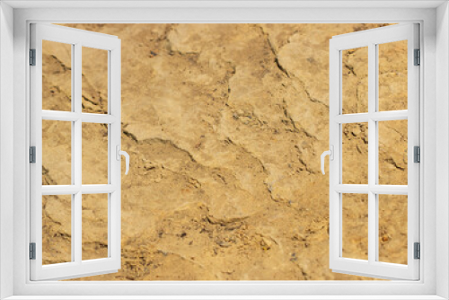 Fototapeta Naklejka Na Ścianę Okno 3D - sandy dry soil as background.