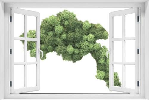 Fototapeta Naklejka Na Ścianę Okno 3D - Landscape isolated on transparent background 3d rendering illustration