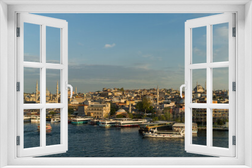 Fototapeta Naklejka Na Ścianę Okno 3D - View of Istanbul from the Bosphorus- Türkiye