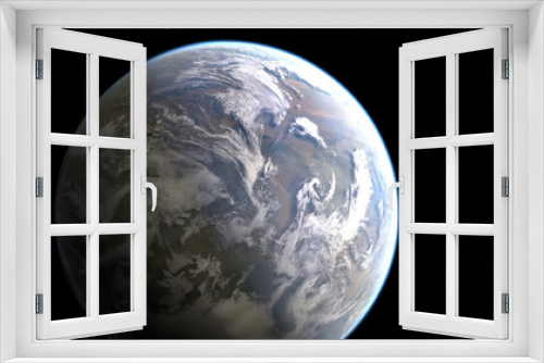 Fototapeta Naklejka Na Ścianę Okno 3D - Unknown Alien Planet Like Earth In Space 