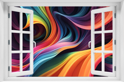 Colourful wavy background. Wallpaper, web banner.