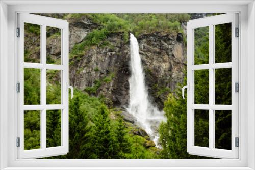 Fototapeta Naklejka Na Ścianę Okno 3D - The beauty of Norwegian nature. West Norway natural landscape along the route of the Flam railway