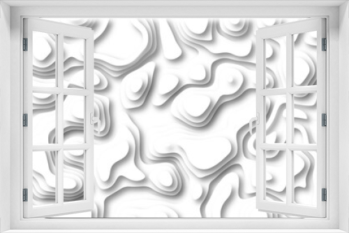 paper cut 3d render topography abstract ,beautiful white color palette colors, waves and layers, flat fiber structures, holes, macro texture digital art Pattern with lines and dots The stylized height