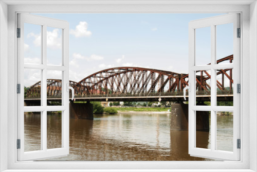 Fototapeta Naklejka Na Ścianę Okno 3D - Railway Bridge at Vyton, Prague - Czech Republic