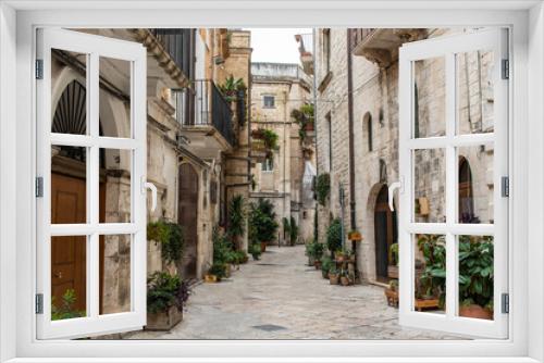 Fototapeta Naklejka Na Ścianę Okno 3D - Bari, Italy - one of the pearls of Puglia region, Old Town Bari displays a peculiar architecture with its narrow alleyways where it's so easy and wonderful to get lost 