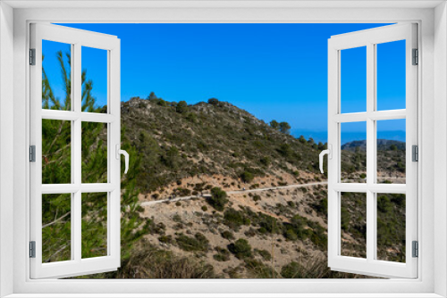 Fototapeta Naklejka Na Ścianę Okno 3D - Road to mount Calamorro, near Malaga in the Costa del Sol in Spain