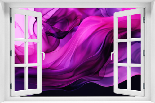 Colorful pink and violet waves smoke wallpaper