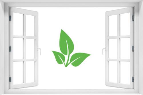 Fototapeta Naklejka Na Ścianę Okno 3D - green plant isolated on white
