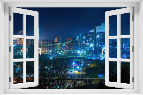 Fototapeta Naklejka Na Ścianę Okno 3D - 室蘭の夜景