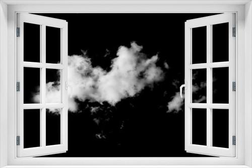 Fototapeta Naklejka Na Ścianę Okno 3D - Chmura biała, tło, rozmazane, dym