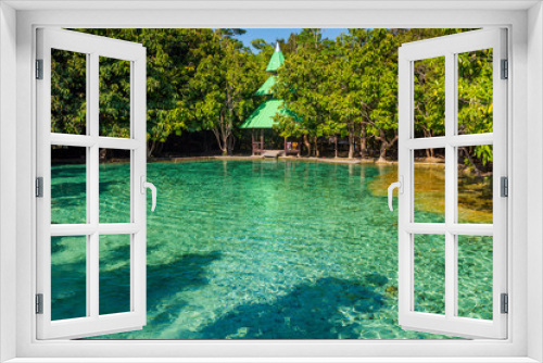 Fototapeta Naklejka Na Ścianę Okno 3D - Emerald Pool is unseen pool in mangrove forest