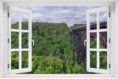 Fototapeta Naklejka Na Ścianę Okno 3D - bridge in the mountains