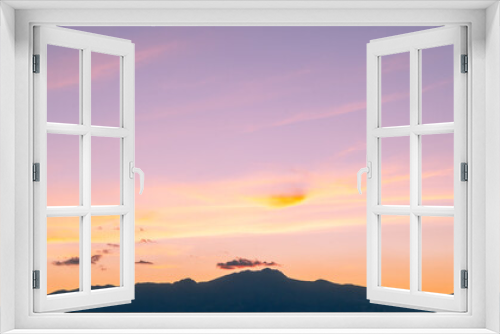 Fototapeta Naklejka Na Ścianę Okno 3D - Beautiful pink sunset for wallpaper