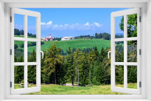 Fototapeta Naklejka Na Ścianę Okno 3D - Santuario di Pietralba, Dolomiti,  Nuova Ponente, Ponte San Pietro
