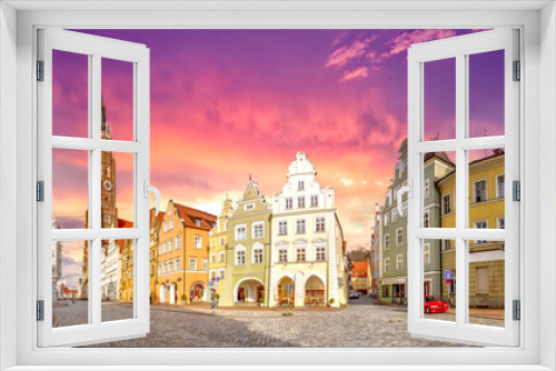 Fototapeta Naklejka Na Ścianę Okno 3D - Altstadt, Landshut, Bayern, Deutschland 