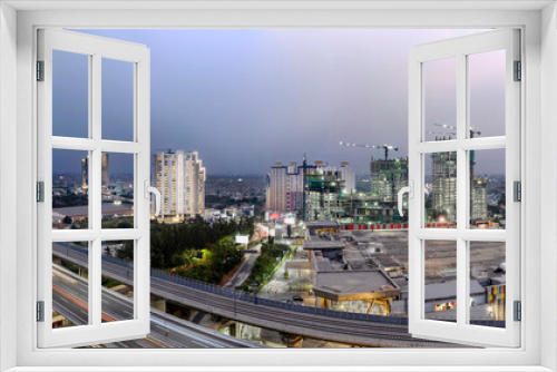 Fototapeta Naklejka Na Ścianę Okno 3D - Panoramic Jakarta skyline