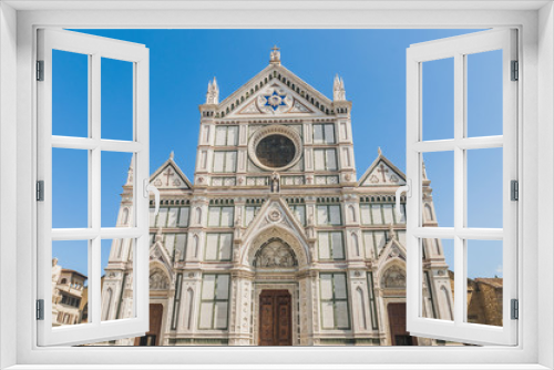 The Basilica of the Holy Cross in Florence, Italy