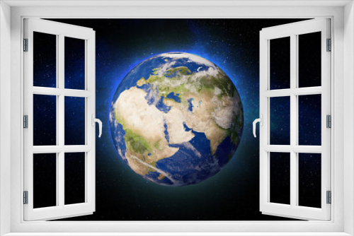 Fototapeta Naklejka Na Ścianę Okno 3D -  3D Render, 8K Galaxy Background