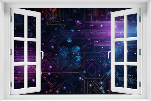 Cyberpunk Style Pattern Texture Background Wallpaper