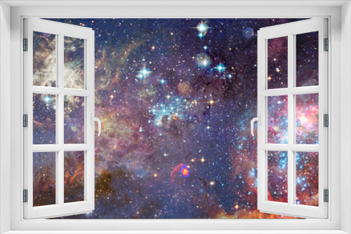 Fototapeta Naklejka Na Ścianę Okno 3D - Awesome galaxy with nebulas and bright beautifull colors in outer space. Cosmic wallpaper. Cosmic Background. Elements of this image furnished by NASA