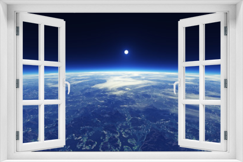 Fototapeta Naklejka Na Ścianę Okno 3D - Earth Planet View From Space