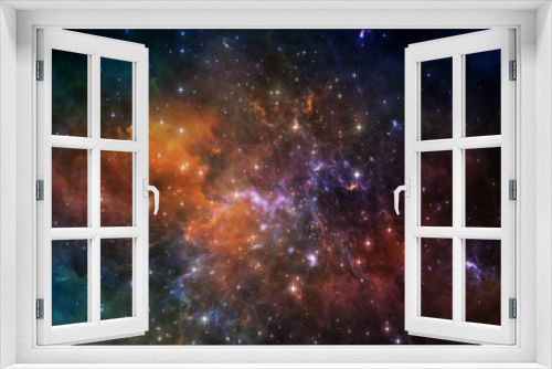Fototapeta Naklejka Na Ścianę Okno 3D - Visualization of Space