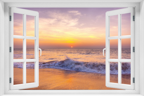 Fototapeta Naklejka Na Ścianę Okno 3D - Beautiful Sunset by the Shore