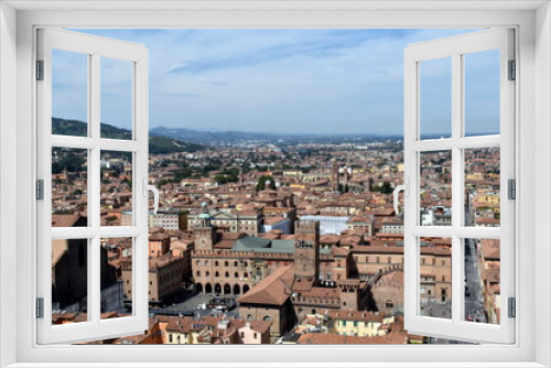 Fototapeta Naklejka Na Ścianę Okno 3D - Bologna von oben