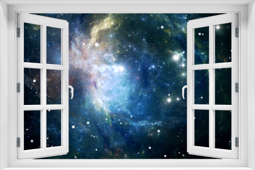 Fototapeta Naklejka Na Ścianę Okno 3D - Space star nebula