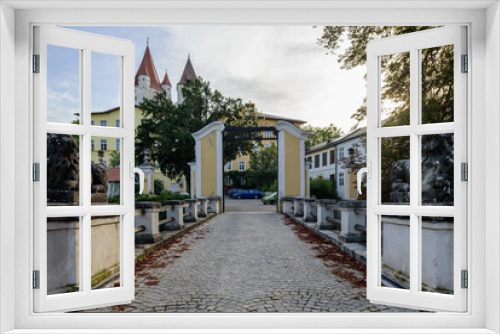 Fototapeta Naklejka Na Ścianę Okno 3D - Burg Haag in Oberbayern