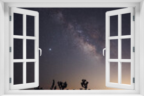 Fototapeta Naklejka Na Ścianę Okno 3D - Milky Way over Joshua Tree National Park