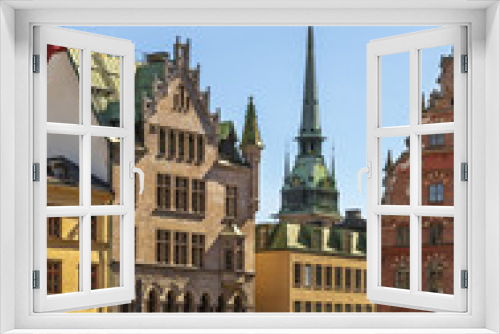 Fototapeta Naklejka Na Ścianę Okno 3D - Square in Gamla Stan, Stockholm