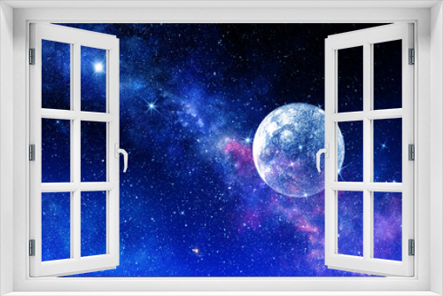 Fototapeta Naklejka Na Ścianę Okno 3D - Image of outer space.. Mixed media