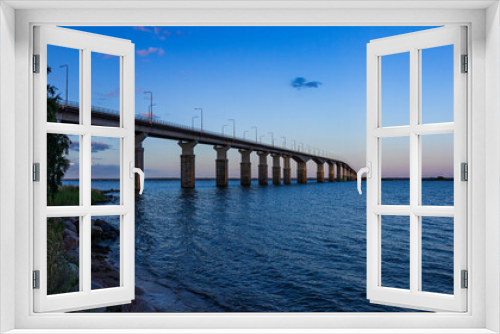 Fototapeta Naklejka Na Ścianę Okno 3D - Öland Bridge Across The Kalmar Sound, Sweden