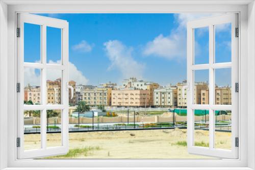 Fototapeta Naklejka Na Ścianę Okno 3D - Dammam residence buildings blocks, Saudi Arabia