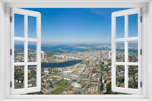 Fototapeta Naklejka Na Ścianę Okno 3D - Kazan, Russia. Aerial view. Panorama of Kazan