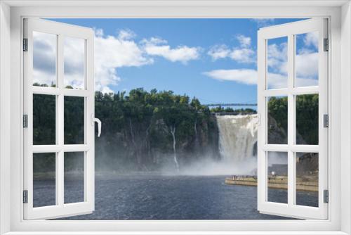 Fototapeta Naklejka Na Ścianę Okno 3D - Beautiful view of Montmorency Waterfall in Canada