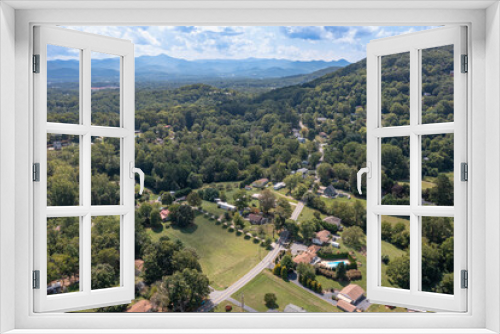 Fototapeta Naklejka Na Ścianę Okno 3D - drone mountain views