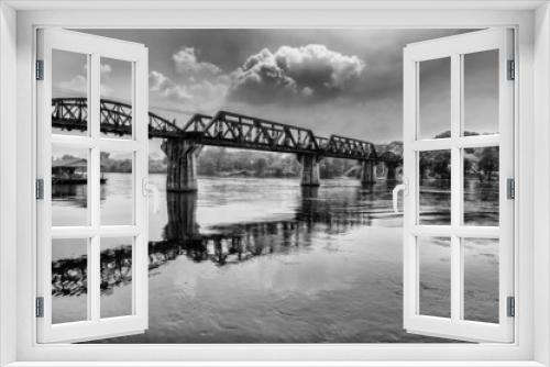 Fototapeta Naklejka Na Ścianę Okno 3D - The bridge on the river Kwai
