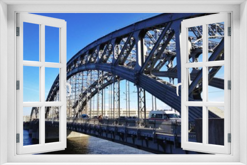 Fototapeta Naklejka Na Ścianę Okno 3D - iron bridge