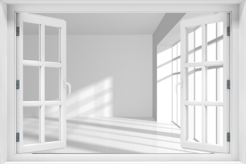 Fototapeta Naklejka Na Ścianę Okno 3D - Empty Room. Abstract Futuristic Interior