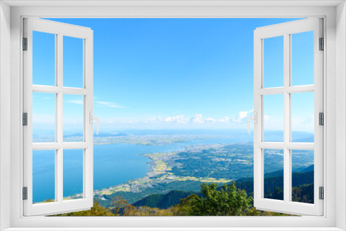 Fototapeta Naklejka Na Ścianę Okno 3D - びわ湖バレイからの景色