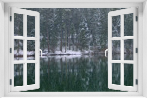 Fototapeta Naklejka Na Ścianę Okno 3D - winter reflections