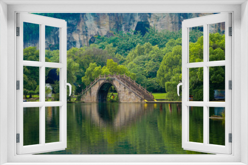 Fototapeta Naklejka Na Ścianę Okno 3D - The scenery near Hangzhou Bridge in China