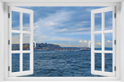 Fototapeta Naklejka Na Ścianę Okno 3D - ISTANBUL, TURKEY- CIRCA APRIL 2014: View from the region Sultana
