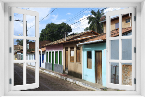 Fototapeta Naklejka Na Ścianę Okno 3D - Traditional Brazilian Portuguese Colonial Architecture Brazil