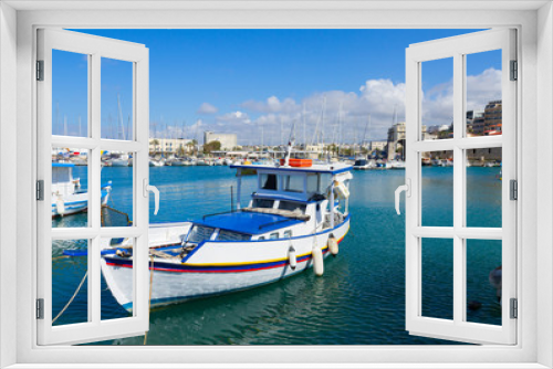 Fototapeta Naklejka Na Ścianę Okno 3D - old port of Heraklion, Crete, Greece